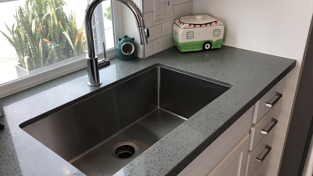 Plumbing problems: Large single basin kitchen sink.