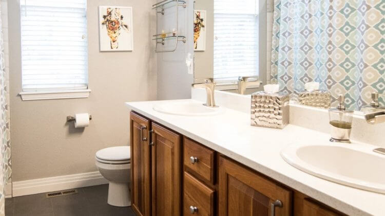 your bathroom could have a bidet, bidets fit on your toilet shown here in a bathroom